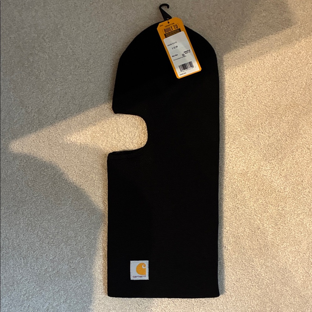 Carhartt Black Knit Face Mask